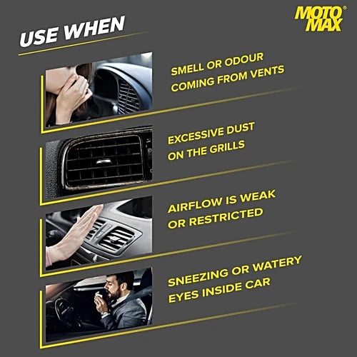 Motomax AC Vent Disinfectant cleaner Form | 45gm