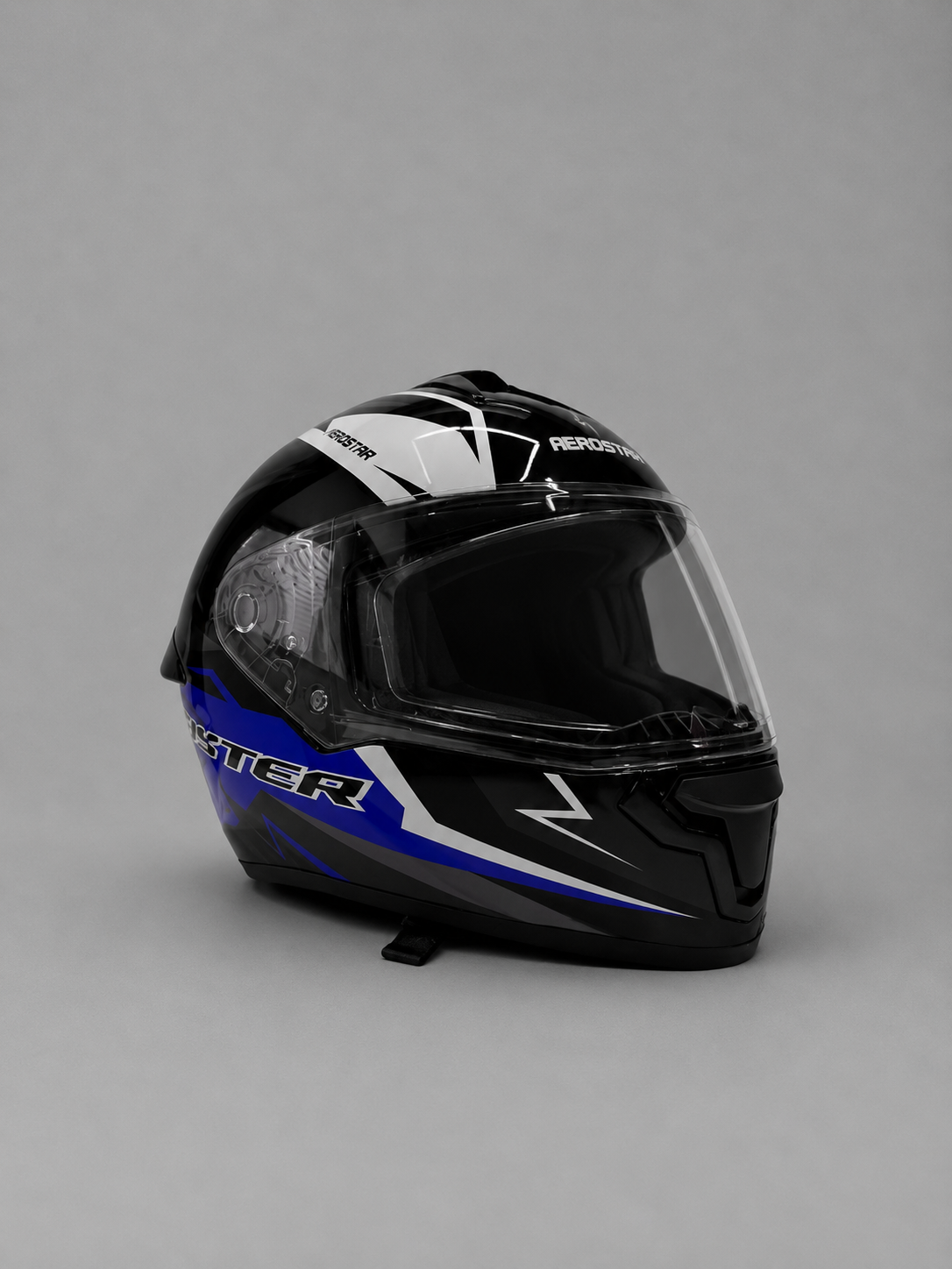 AXTER D5 - Black With Blue | Dual Visor Aerostar Helmet