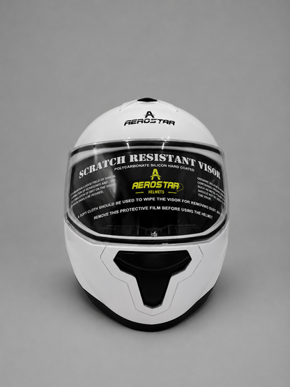AXTER - White | Dual Visor Aerostar Helmet