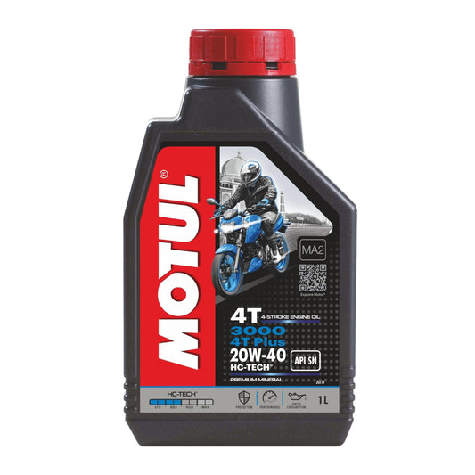 Motul 3000 20W40 | 4T Plus | Engine Oil for Bikes (1L)