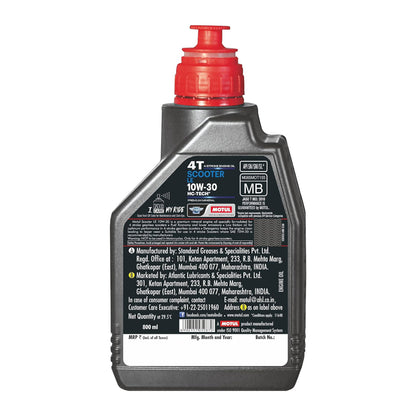 Motul 10W30 | 4T Scooter | Engine Oil for Bikes (800L)