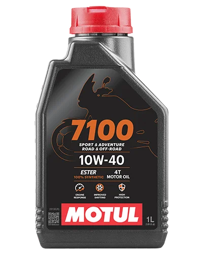 Motul 7100 4T 10W40 | API SN Fully Synthetic Ester Petrol | Engine Oil for Bikes (1L)