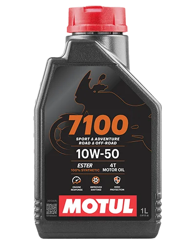 Motul 7100 4T 10W50 | API SN Fully Synthetic Ester Petrol | Engine Oil for Bikes (1L)