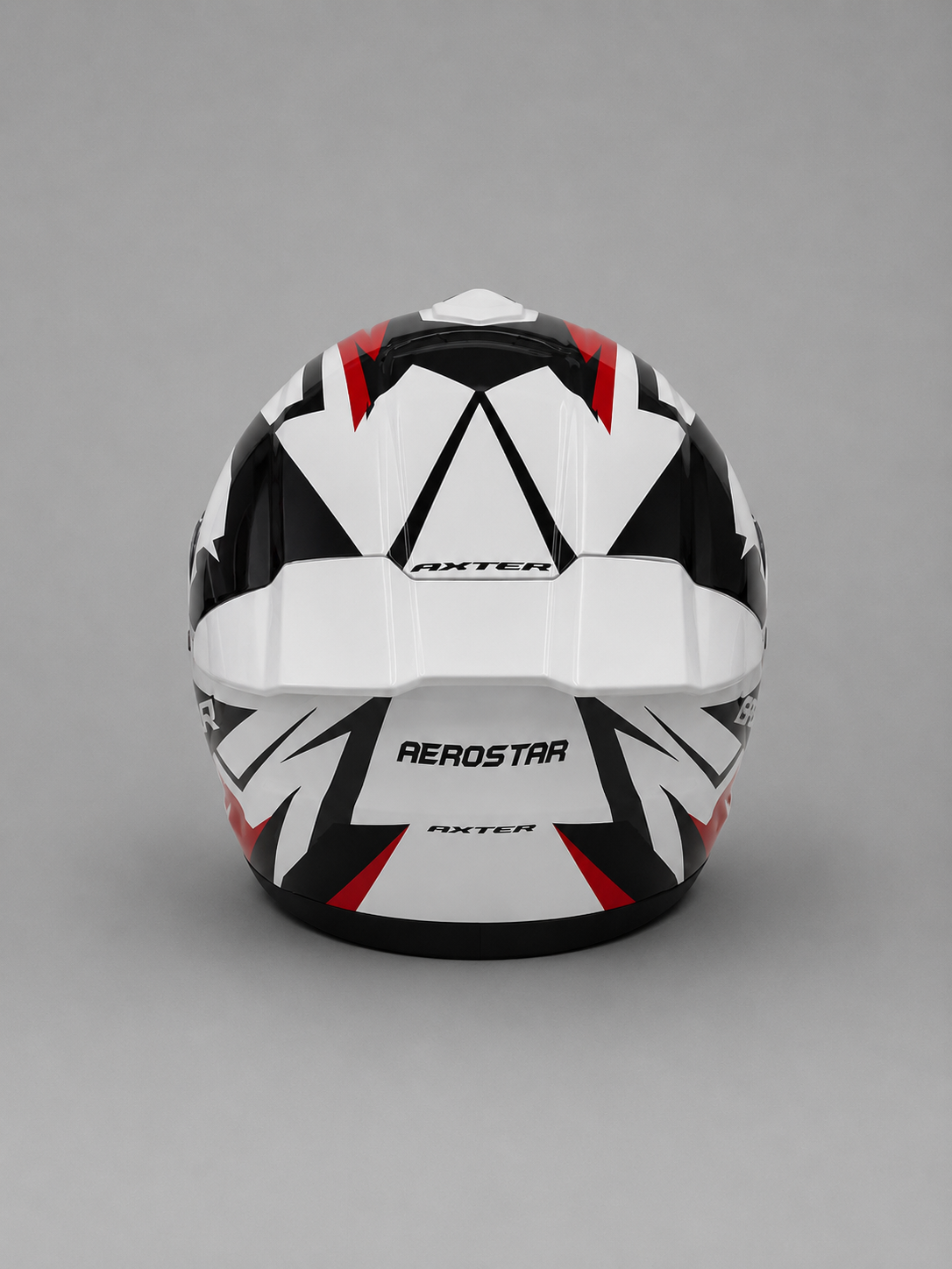 AXTER D3 - White With Red | Dual Visor Aerostar Helmet