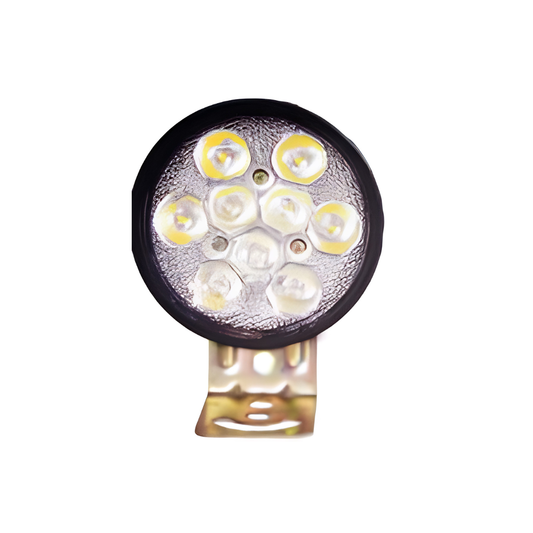 Super Fog Lamp 9 LED 12V Mini Round White Light for Bikes