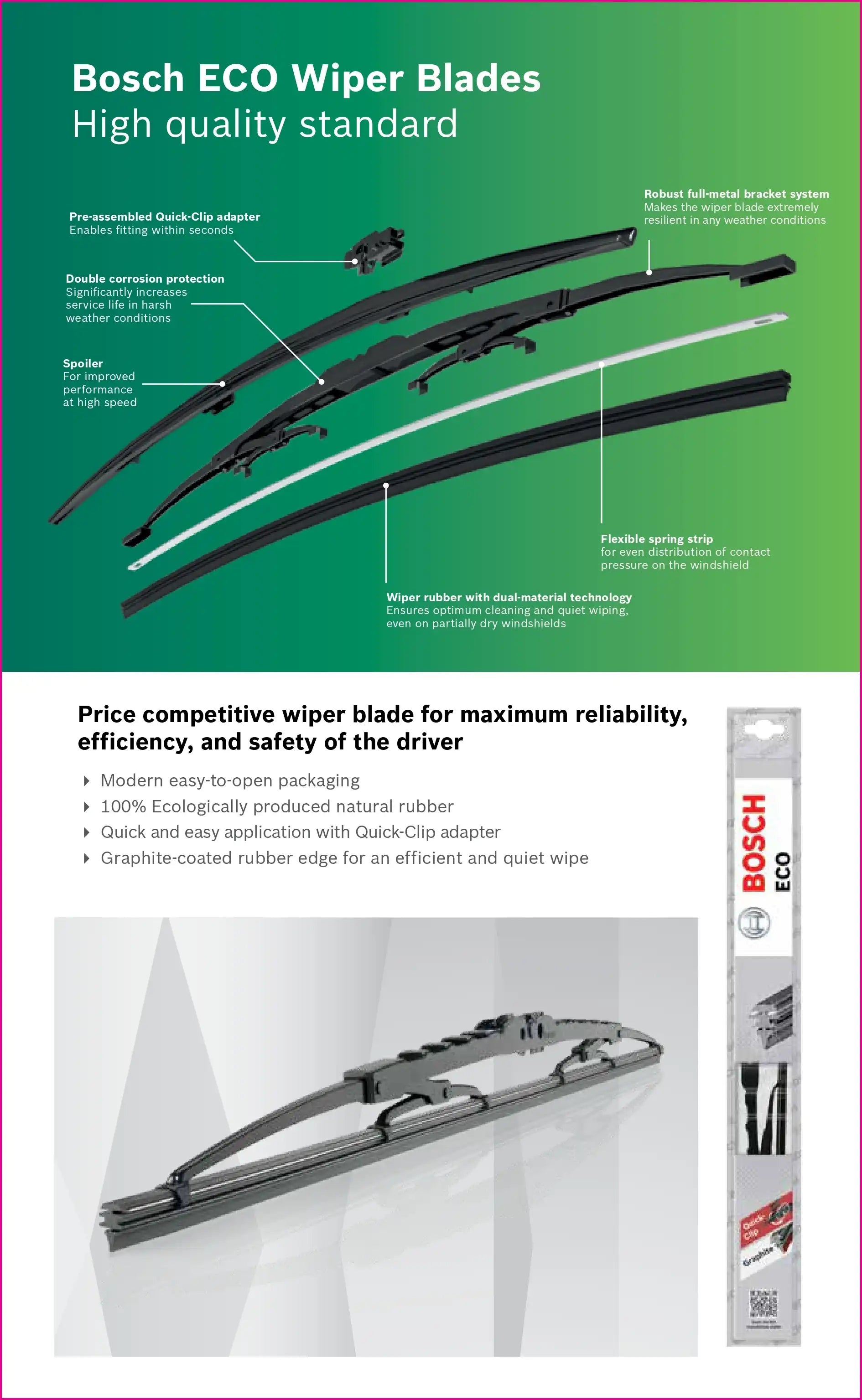 Bosch Car Wiper Blades & Windscreen Wipers Sparescart