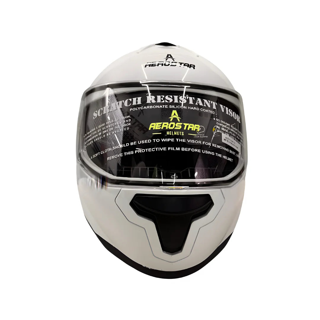 AXTER - White | Dual Visor Aerostar Helmet