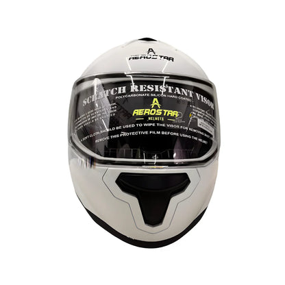 AXTER - White | Dual Visor Aerostar Helmet