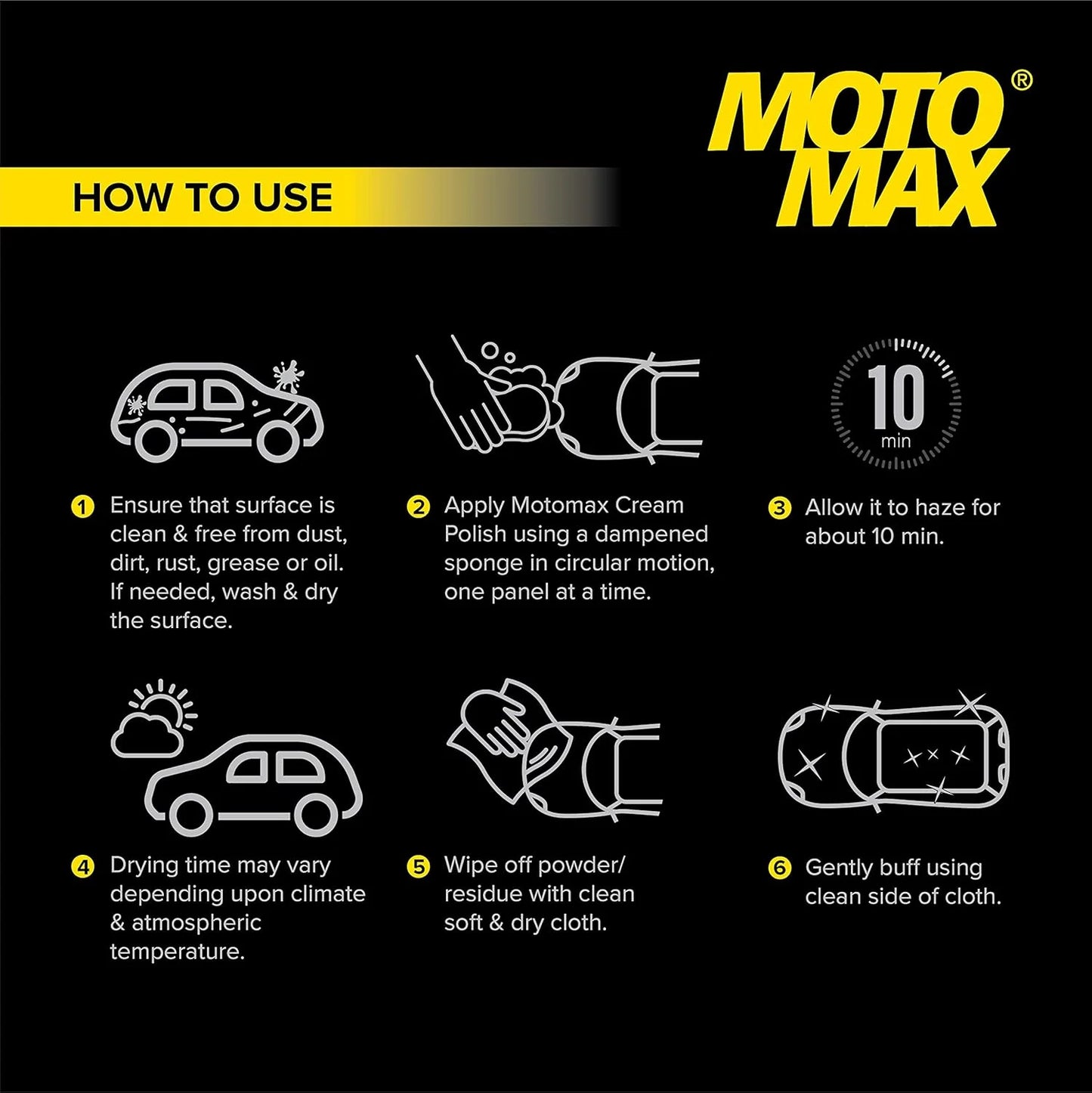 Motomax Cream Polish - 60gm | 230gm
