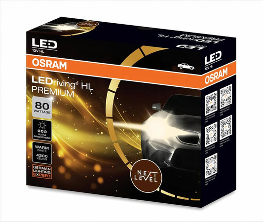 OSRAM H4/H19 LED Headlight Bulb - 160W/Set