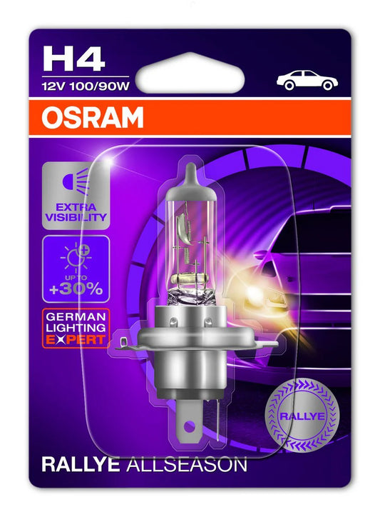 Osram H4 All Season Rallye 62204ALS | Car Headlight Bulb (12V, 100/90W)