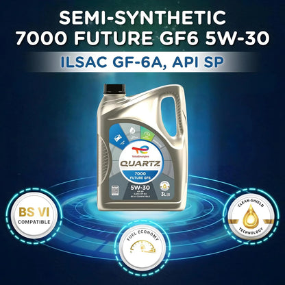 Quartz 7000 Future GF6 5W-30 | Synthetic Based Engine Oil for Cars (3L)