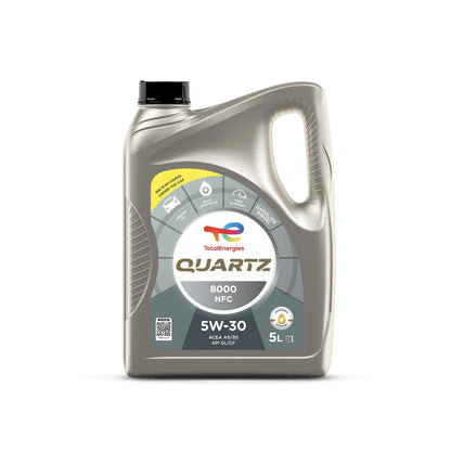 Quartz 8000 NFC 5W-30 Fully Synthetic Engine Oil for Cars (5L)