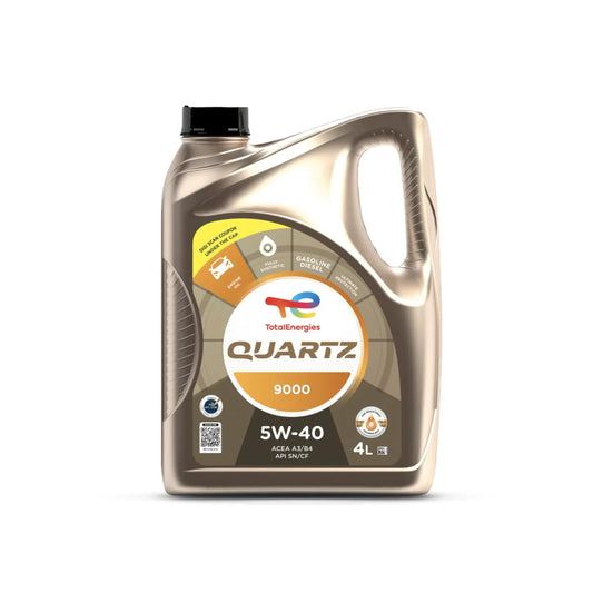 Quartz 9000 5W-40 Fully Synthetic Engine Oil for Cars (4L)