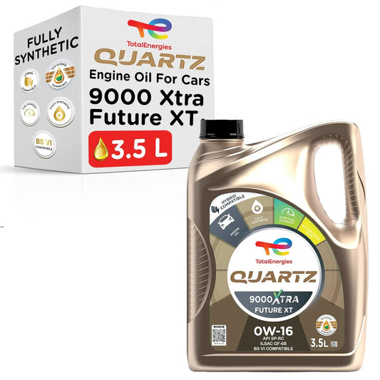 Quartz 9000 Xtra Future XT 0W-16 | Fully Synthetic Engine Oil for Cars (3.5L)